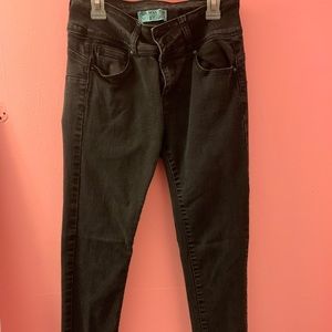 Black Wax Jean Skinny Jeans
